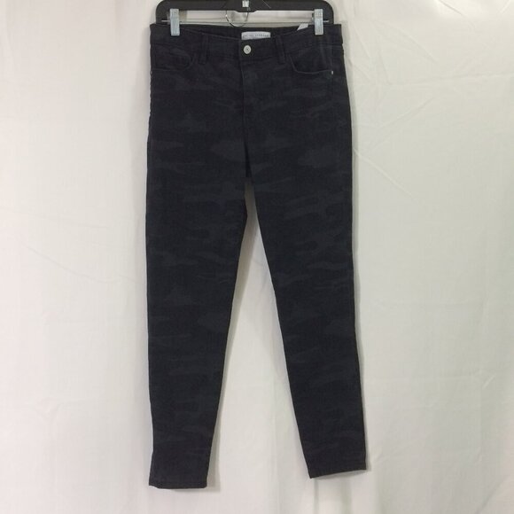 Social Standard Sanctuary Jeans Black Camo Camouflage Skinny Ankle Stretch Sz 8 - Picture 1 of 4